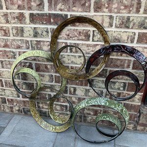 Multicolor Metal Ribbon Wall-Hanging